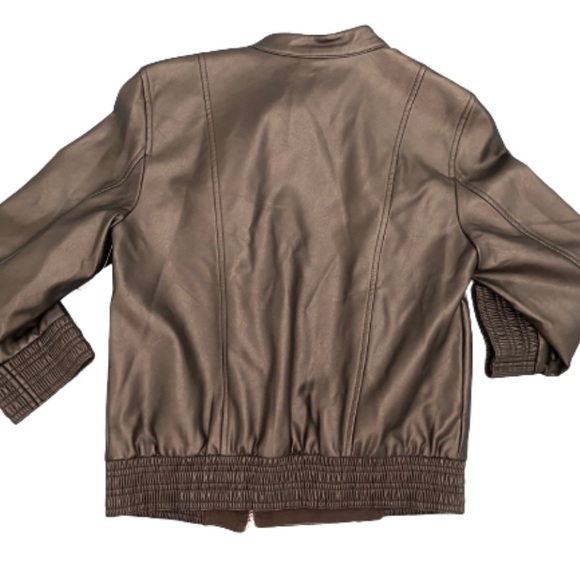 Guess Gabe Faux Leather Bomber Jacket - Picture 5 of 8